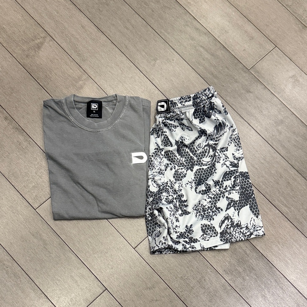 Gray and White Kids Matching Set